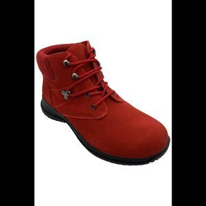 Wanderlust Women's Boston Ankle Boots Red - Wide